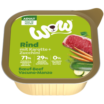 WOW  Adult Rind mit Karotte 150 g