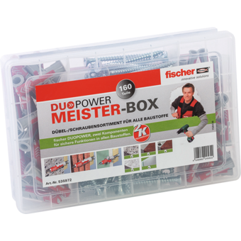 Dübel Duopower Meisterbox + Schrauben sortiert 80 Stk.