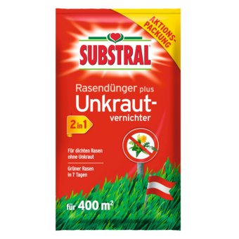 Substral Rasendünger plus Unkrautvernichter 400 m²