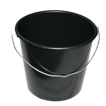 Baueimer Schwarz 12 Liter