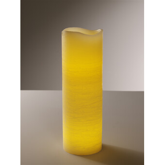 Leuchtkerze LED 30 x 10 cm, Creme