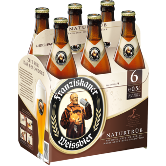 Franziskaner Weißbier naturtrüb 6 x 0,5 l