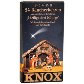 Räucherkegel mit Kreide/Schale