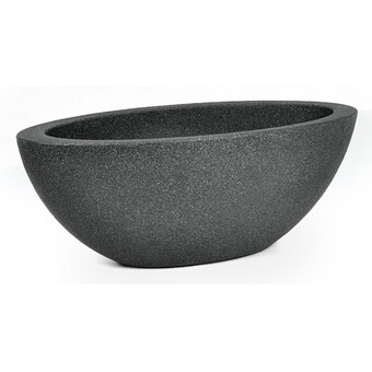 Pflanzschale Capri Oval Anthrazit L 52 x B 23 x H 20 cm