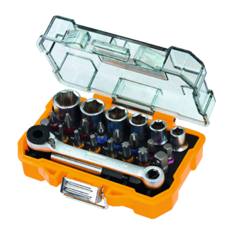 Bit- und Ratschen-Set Dewalt 24 teilig