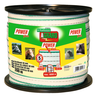 Weidezaunband Power Plus, 12 mm, 200 m