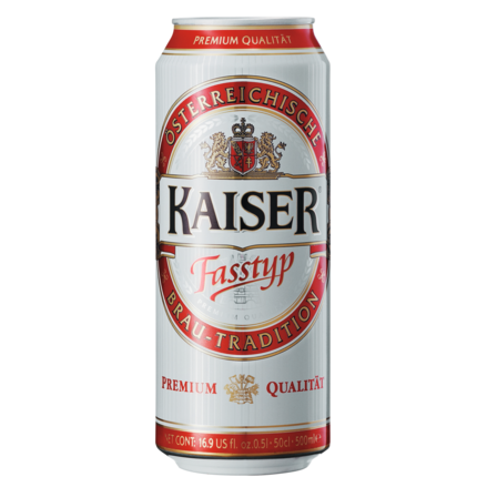 Kaiser Fasstyp 0,5 l Dose