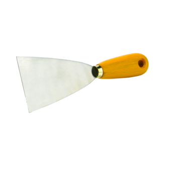 Spachtel 80 mm rostfrei mit Holzgriff