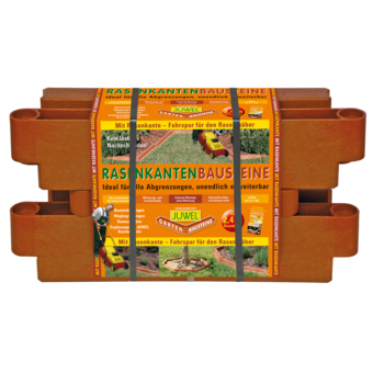 Baustein mit Rasenkante Juwel  Terracotta 4 Stk.