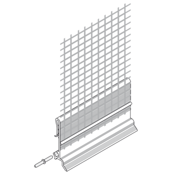 Aufsteckprofil für Sockelablussprofil weber.therm