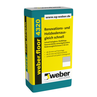 Renovations- und Holzbodenausgleich weber.floor 4320 25 kg