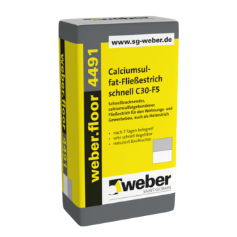 Fließestrich weber.floor 4491 turbo 25 kg
