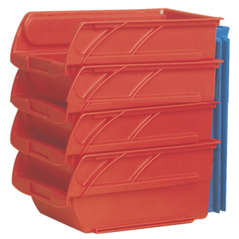 Stapelbox Rot L 33 x B 20,5 x H 15,5 cm
