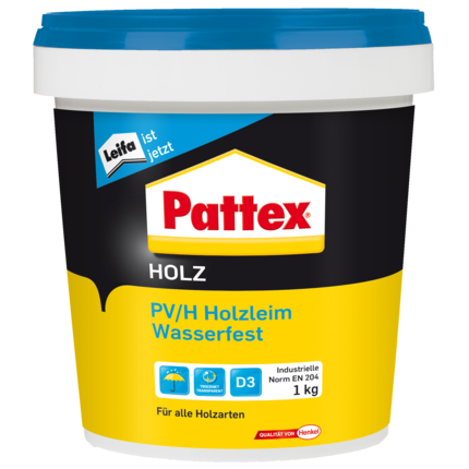 Holzleim Pattex PV/H Wasserfest 1 kg