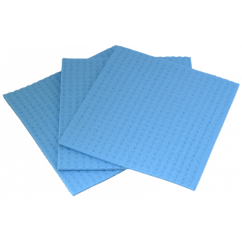 Schwammtuch feucht BLAU L 20 x B 18 cm 10 Stk.