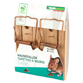 Mausefalle Holz 2 Stk.