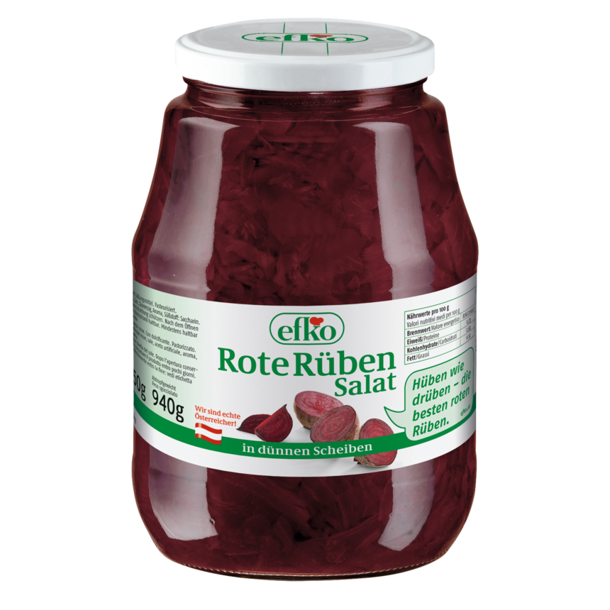 Rote Rüben Salat in dünnen Scheiben Efko 1.700 ml