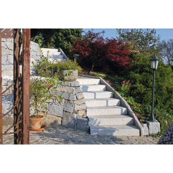 Blockstufen Granit hellgrau L 100 x B 35 x S 15 cm