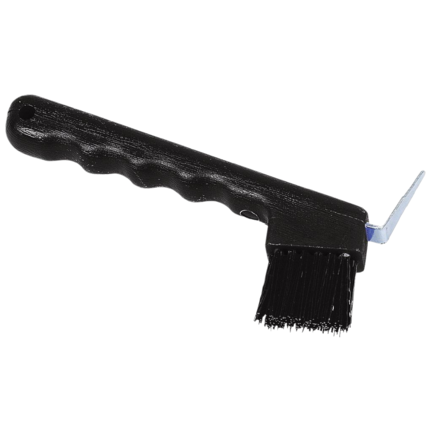 Hufauskratzer mit Bürste Schwarz