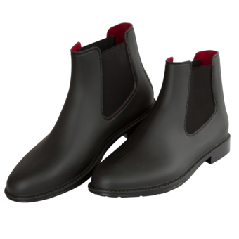 Reitstiefelette PVC Axona Schwarz