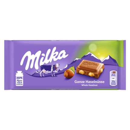 Milka Schokolade Ganze Haselnüsse 100 g