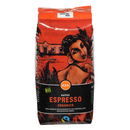 Bio Kaffee Organico Espresso Bohne 1 kg