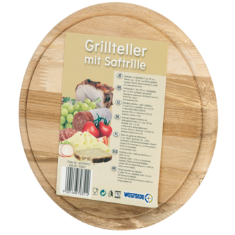 Grillteller mit Saftrille