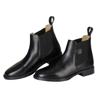 Reitstiefelette Leder Classic Damen, Schwarz, Gr. 36