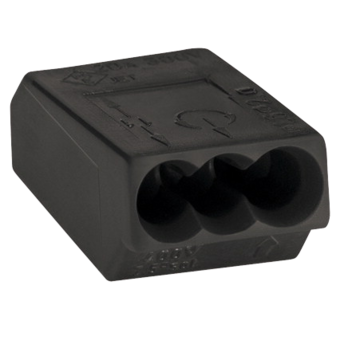 Steckklemme / Installationsklemme 3x1,5-2,5 mm² Grau 20 Stk.