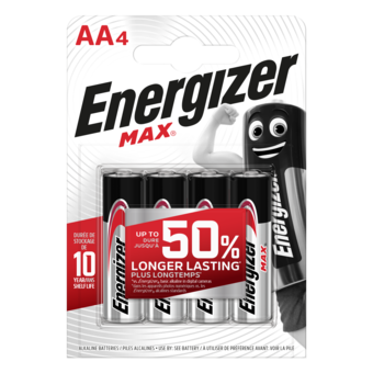 Batterie Energizer Alkaline AA 1.5 V Max