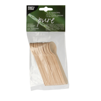 Kaffeelöffel Holz pure 25 Stück