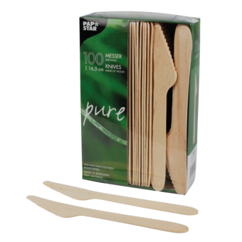 Messer Holz pure, 100 Stück