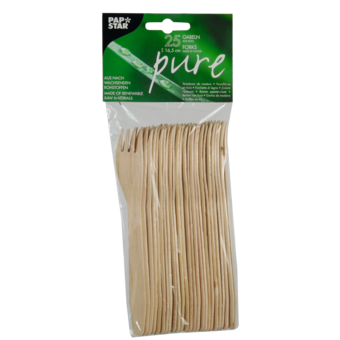 Gabeln Holz pure 25 Stück
