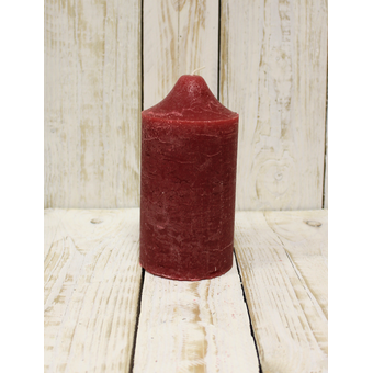 Kerze Rustic Weinrot 10 x 19 cm