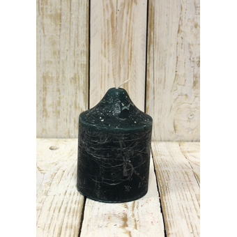 Kerze Rustic Dunkelgrün 10 x 14 cm