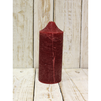 Kerze Rustic Weinrot 10 x 25 cm