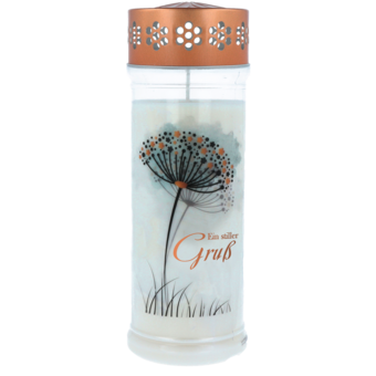Grablicht Premium Motiv 7 Tage "Pusteblume"