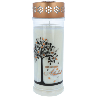 Grablicht Premium Motiv 7 Tage "Baum"