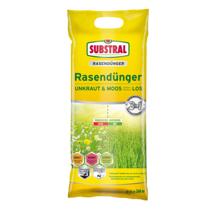 Substral Rasendünger Unkraut&Moos bleiben chancenlos 3IN1