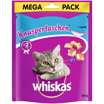 Whiskas Knuspertaschen Megapack mit Lachs