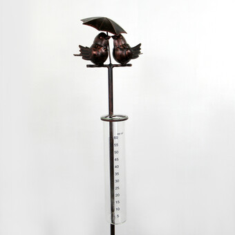 Gartenstecker Regenmesser Vögel