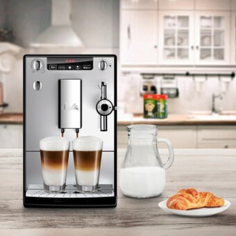Kaffeevollautomat Melitta Solo-Milk silber