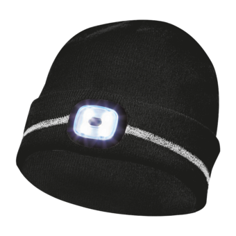 Haube LED mit Reflektor Schwarz