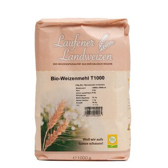 Bio Laufener Landweizenmehl  T 1000 1 kg