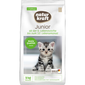 Naturkraft Katze Trockenfutter  Junior 3kg