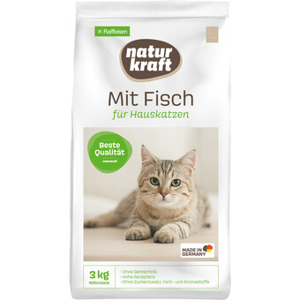 Naturkraft Katze Trockenfutter mit Fisch 3kg