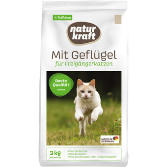 Naturkraft Katze Trockenfutter mit Geflügel 3kg