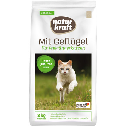 Naturkraft Katze Trockenfutter mit Geflügel 3kg