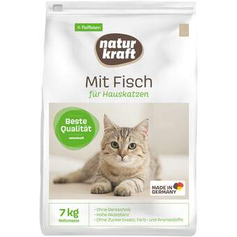 Naturkraft KatzeTrockenfutter mit Fisch 7 kg