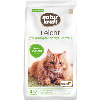 Naturkraft Katze Trockenfutter Leicht 3kg